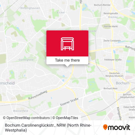 Карта Bochum Carolinenglückstr.