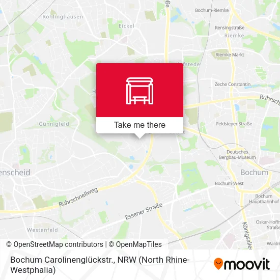Карта Bochum Carolinenglückstr.