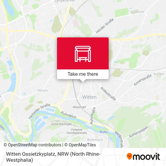 Witten Ossietzkyplatz map