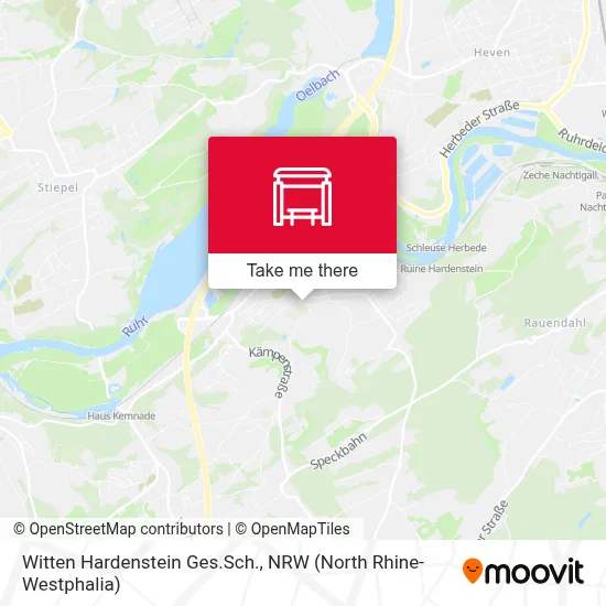 Witten Hardenstein Ges.Sch. map