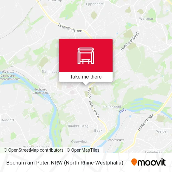 Карта Bochum am Poter
