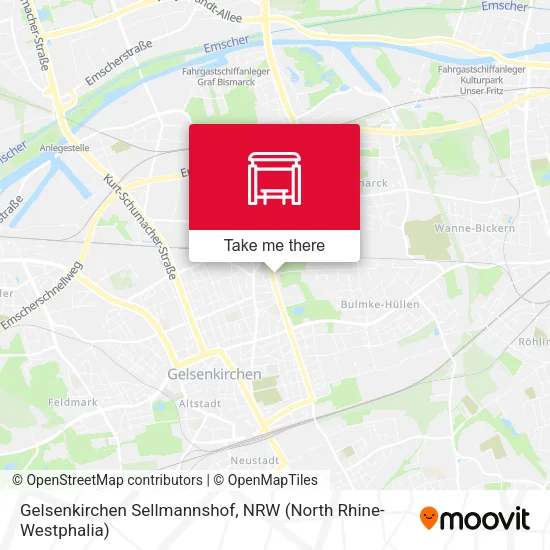 Карта Gelsenkirchen Sellmannshof