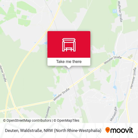 Deuten, Waldstraße map