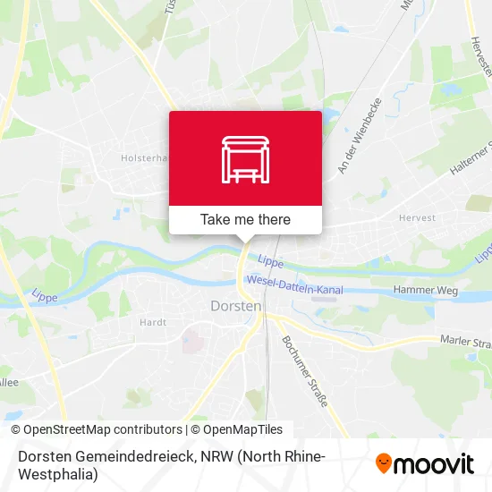 Карта Dorsten Gemeindedreieck