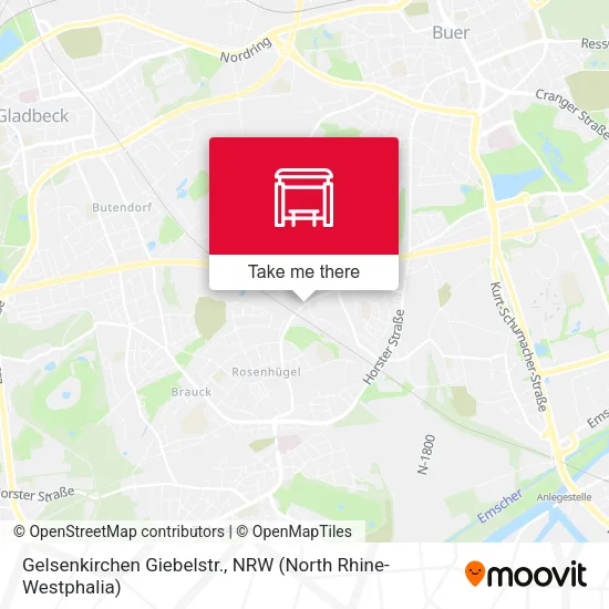 Карта Gelsenkirchen Giebelstr.