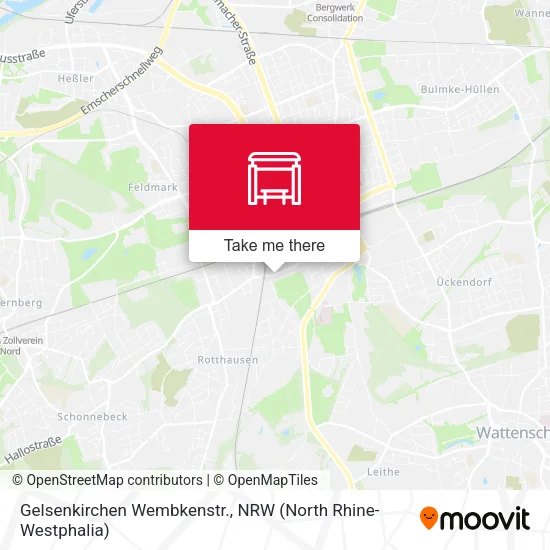 Карта Gelsenkirchen Wembkenstr.