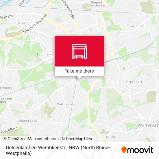 Карта Gelsenkirchen Wembkenstr.