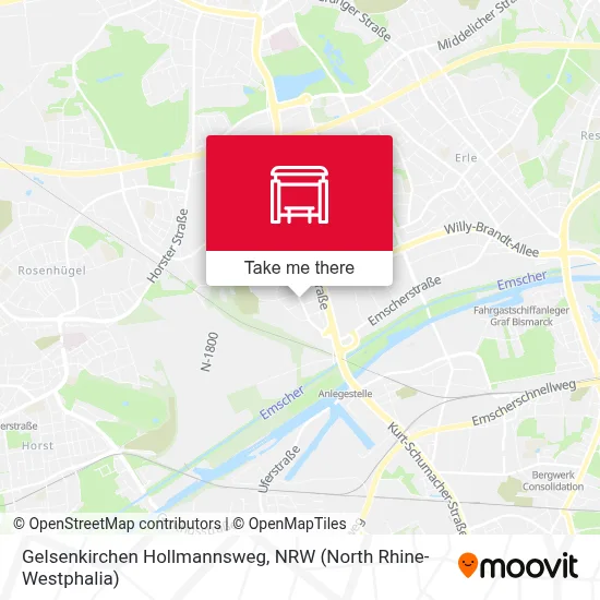 Gelsenkirchen Hollmannsweg map