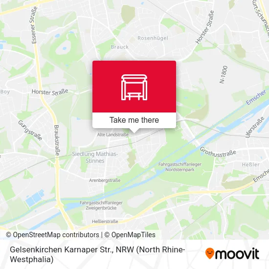 Карта Gelsenkirchen Karnaper Str.