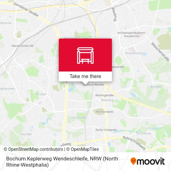 Карта Bochum Keplerweg Wendeschleife