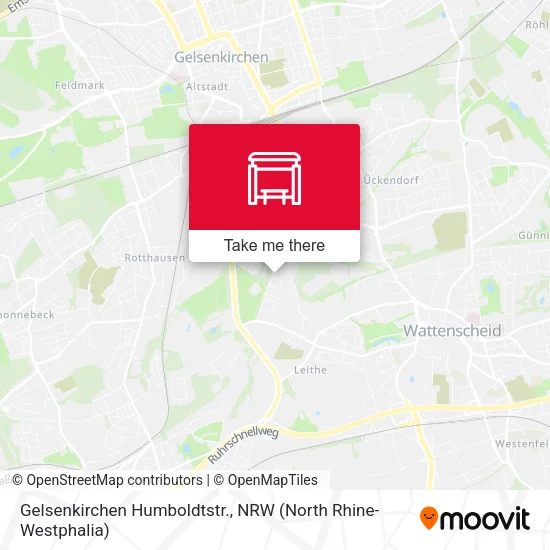 Карта Gelsenkirchen Humboldtstr.