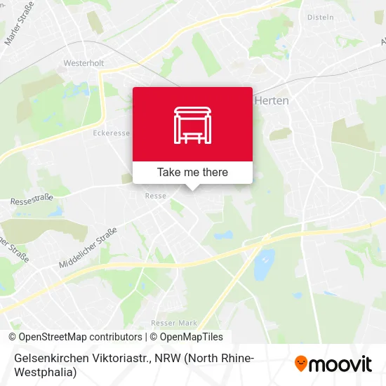 Карта Gelsenkirchen Viktoriastr.