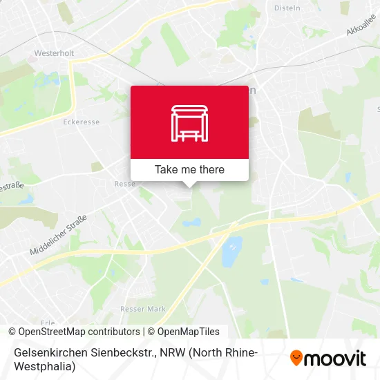 Карта Gelsenkirchen Sienbeckstr.