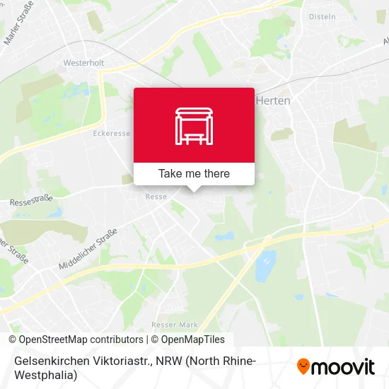 Карта Gelsenkirchen Viktoriastr.