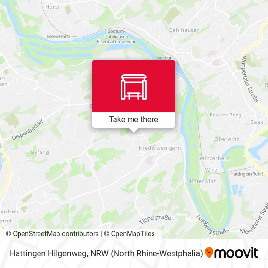 Hattingen Hilgenweg map