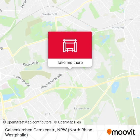 Карта Gelsenkirchen Oemkenstr.