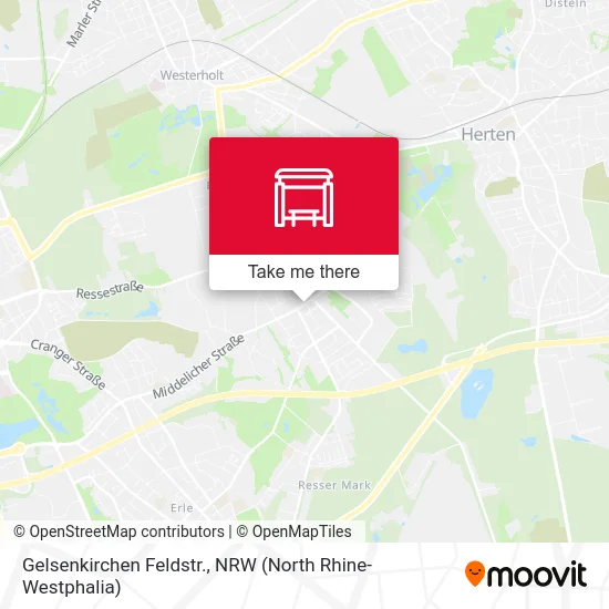 Карта Gelsenkirchen Feldstr.