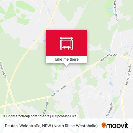 Deuten, Waldstraße map