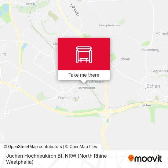 Jüchen Hochneukirch Bf map