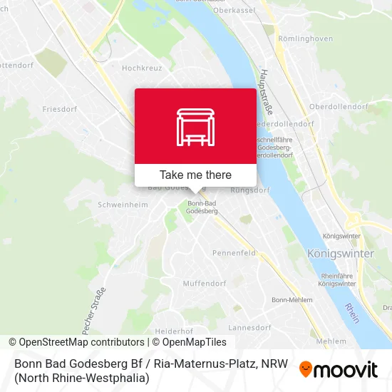 Карта Bonn Bad Godesberg Bf / Ria-Maternus-Platz