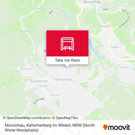 Карта Monschau, Kalterherberg Im Winkel
