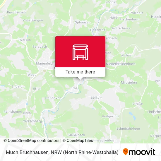 Much Bruchhausen map