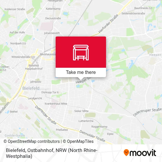 Bielefeld, Ostbahnhof map