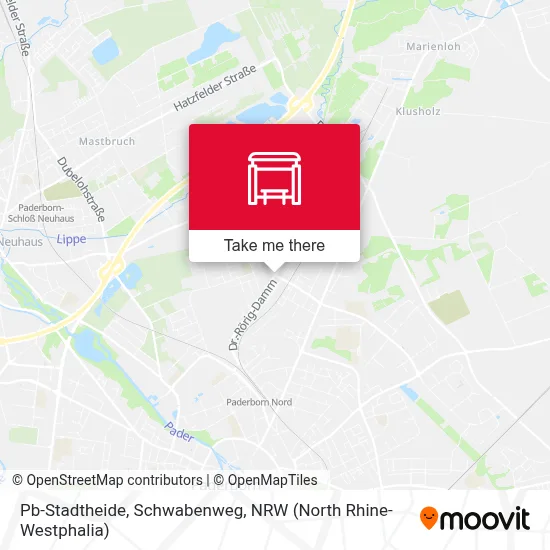 Pb-Stadtheide, Schwabenweg map