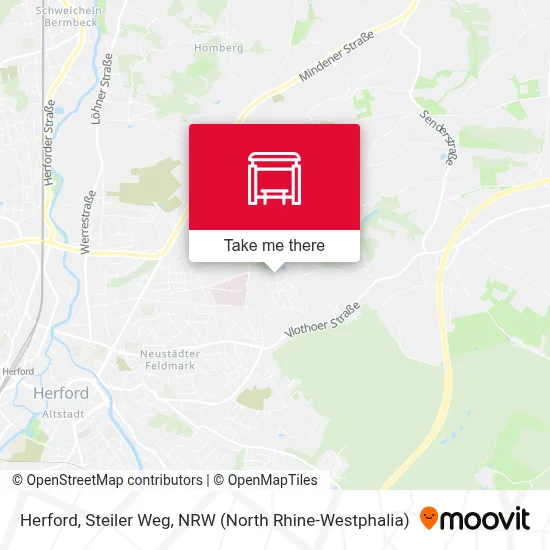 Herford, Steiler Weg map