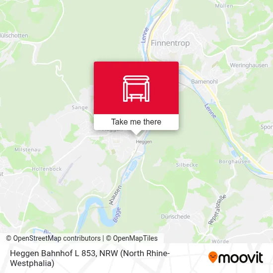 Heggen Bahnhof L 853 map