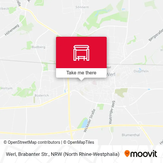 Werl, Brabanter Str. map