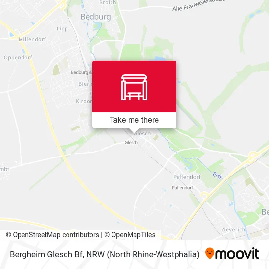Bergheim Glesch Bf map