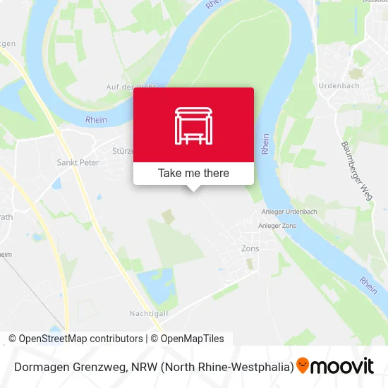 Dormagen Grenzweg map