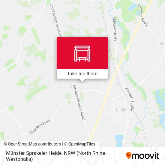 Карта Münster Sprakeler Heide