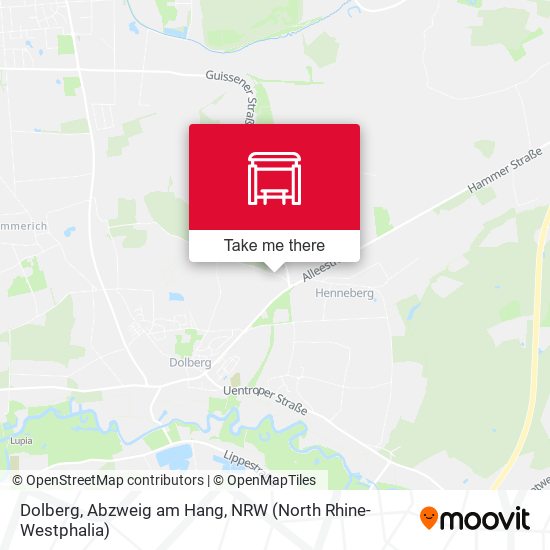 Карта Dolberg, Abzweig am Hang