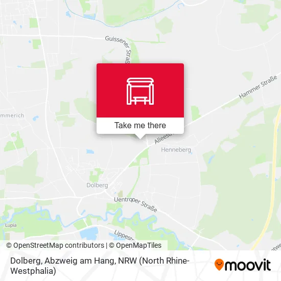 Карта Dolberg, Abzweig am Hang