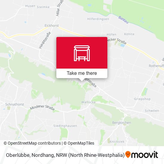 Oberlübbe, Nordhang map