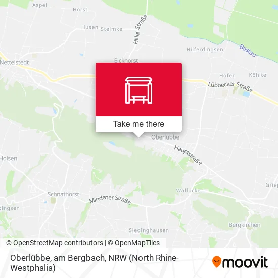 Карта Oberlübbe, am Bergbach