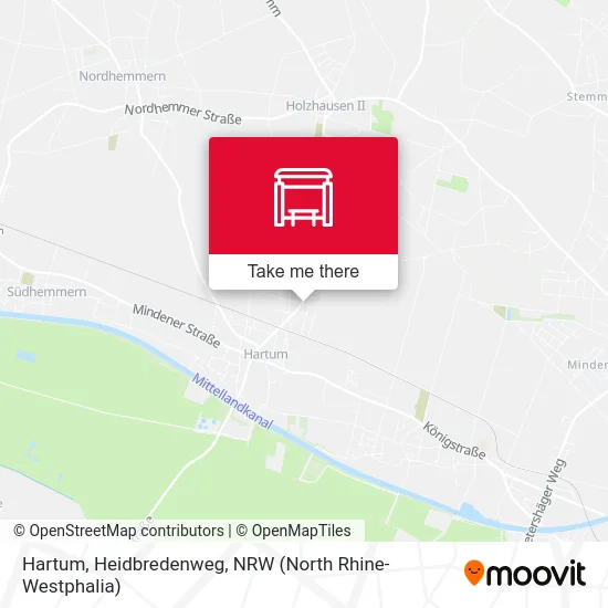 Hartum, Heidbredenweg map