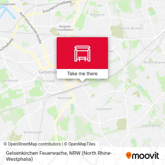 Карта Gelsenkirchen Feuerwache