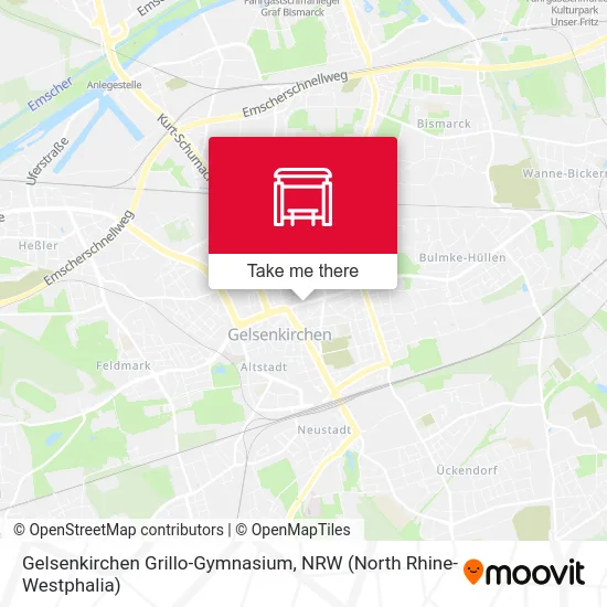 Gelsenkirchen Grillo-Gymnasium map