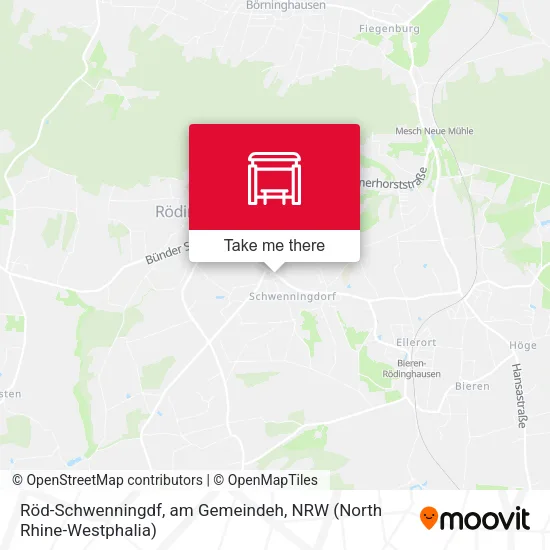 Карта Röd-Schwenningdf, am Gemeindeh