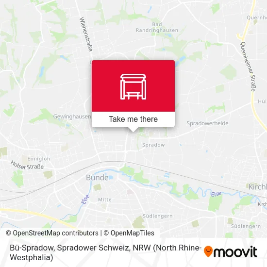Bü-Spradow, Spradower Schweiz map