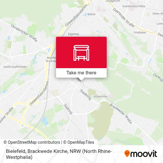 Bielefeld, Brackwede Kirche map