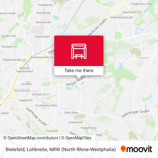 Карта Bielefeld, Lohbreite