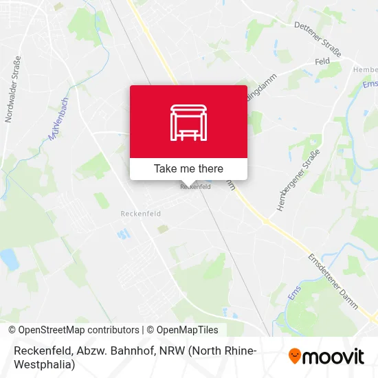 Reckenfeld, Abzw. Bahnhof map