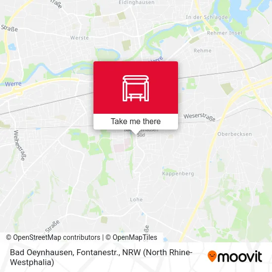 Карта Bad Oeynhausen, Fontanestr.