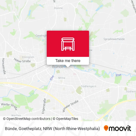 Карта Bünde, Goetheplatz