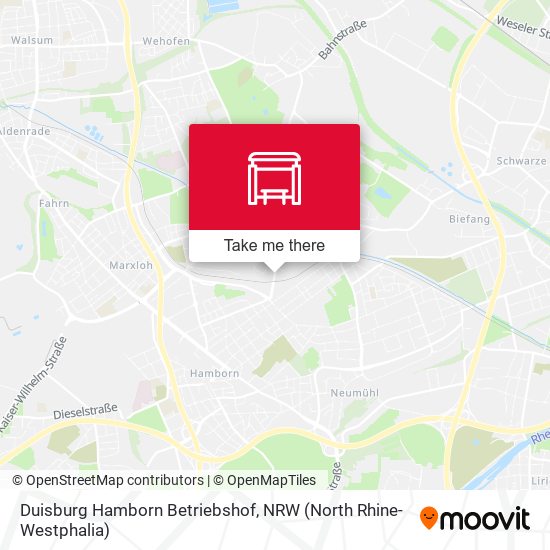 Duisburg Hamborn Betriebshof map