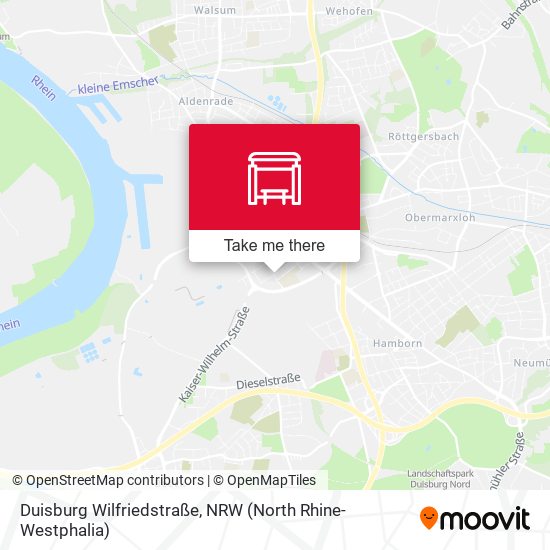 Duisburg Wilfriedstraße map